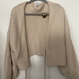 Knitted Cardigan with Tie